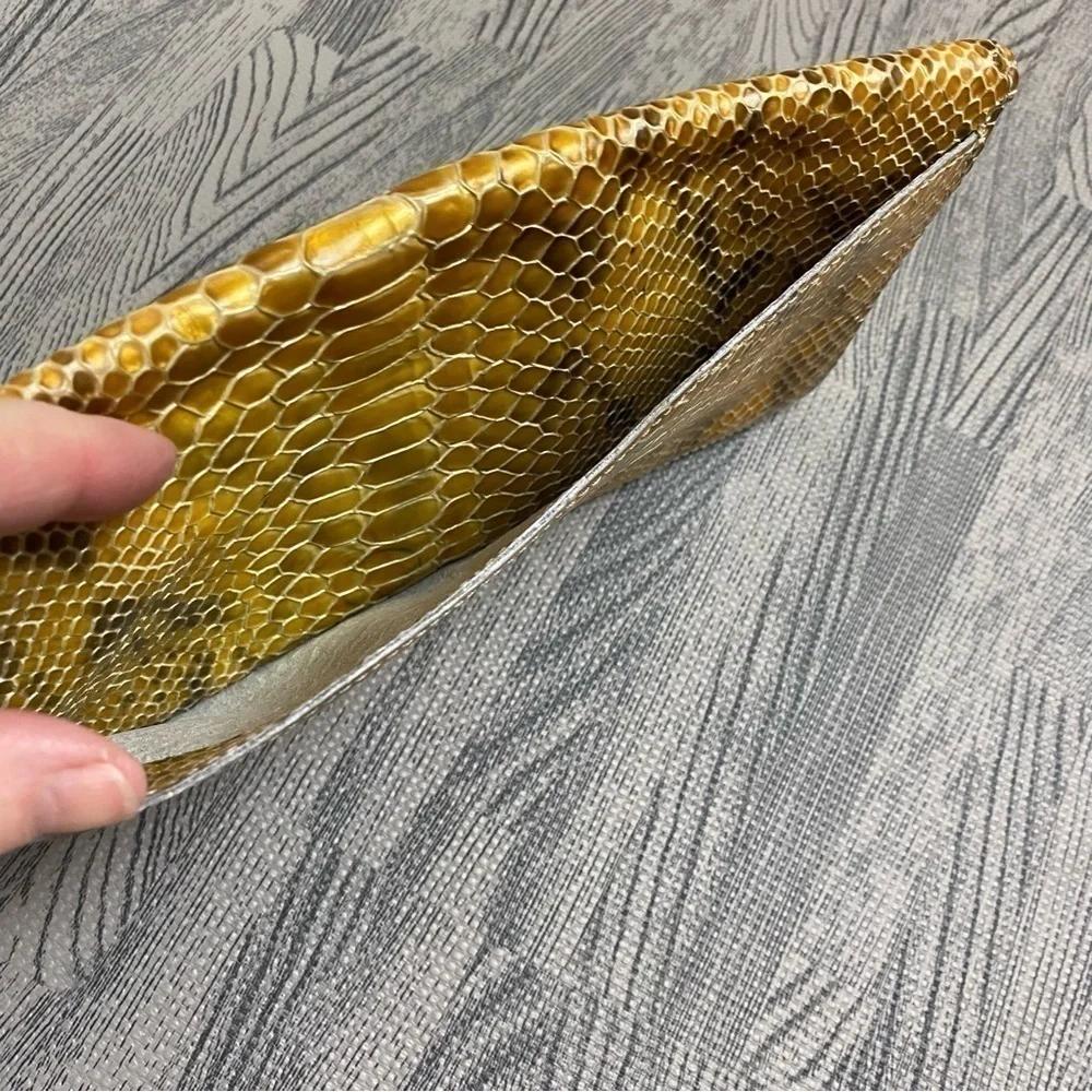 Abas Snakeskin Envelope Clutch/Wallet